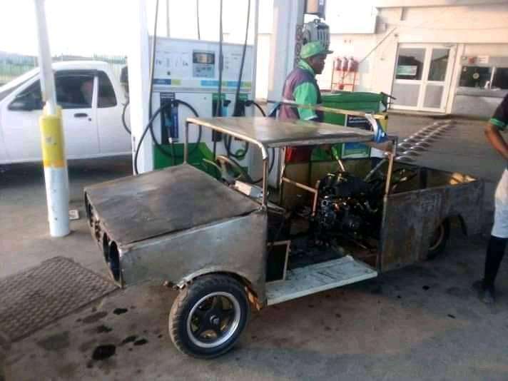 This guy just built his very own DIY car out of scrap metal