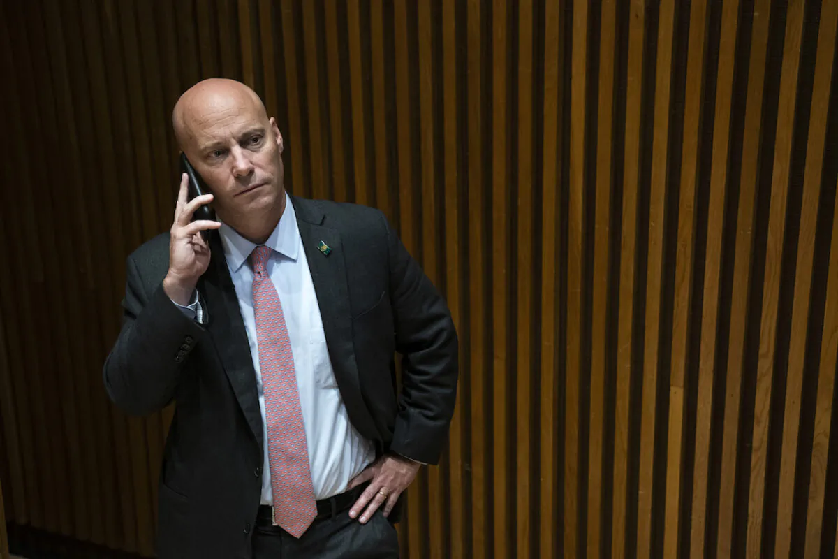 Marc Short, Chief of Staff to Vice President Mike Pence, at NYPD headquarters in New York City on Sept. 19, 2019. (Drew Angerer/Getty Images)