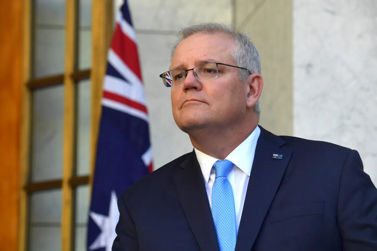Prime Minister Scott Morrison in Canberra, Australia on Dec. 11, 2020. (Sam Mooy/Getty Images)
