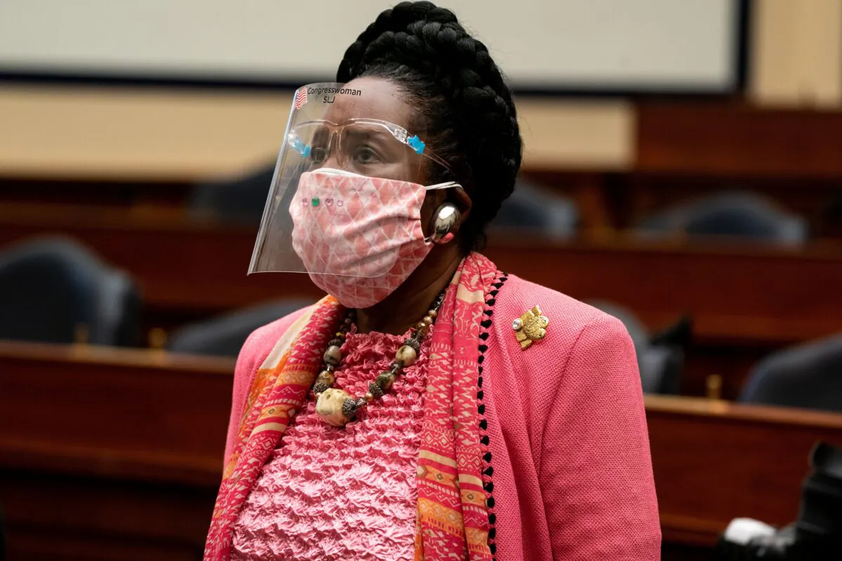 Rep. Sheila Jackson Lee (D-Texas) is seen in Washington on July 22, 2020. (Anna Moneymaker/Pool/Getty Images)
