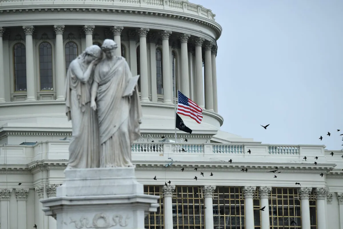 The U.S. Capitol in Washington on Jan. 8, 2021. (Brendan Smialowski/AFP via Getty Images)