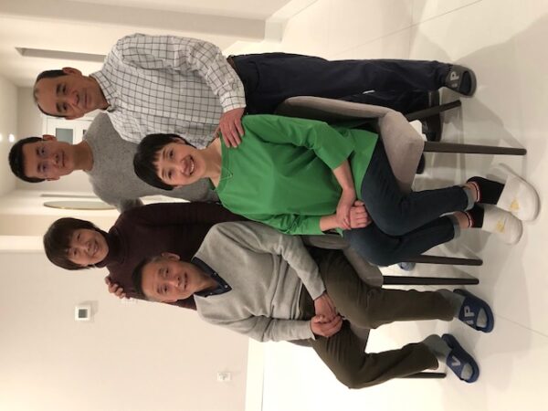 Seated; Leo and Yifei Standing Sophia, Martin and Gordon