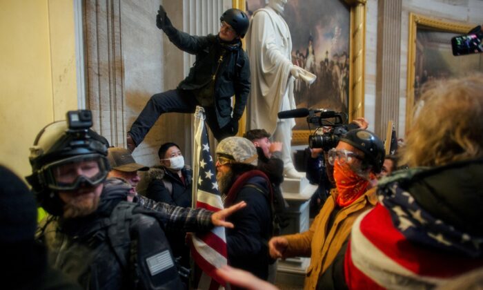 Protesters storm the Capitol Building in Washington on Jan. 6, 2020. (Ahmed Gaber/Reuters)