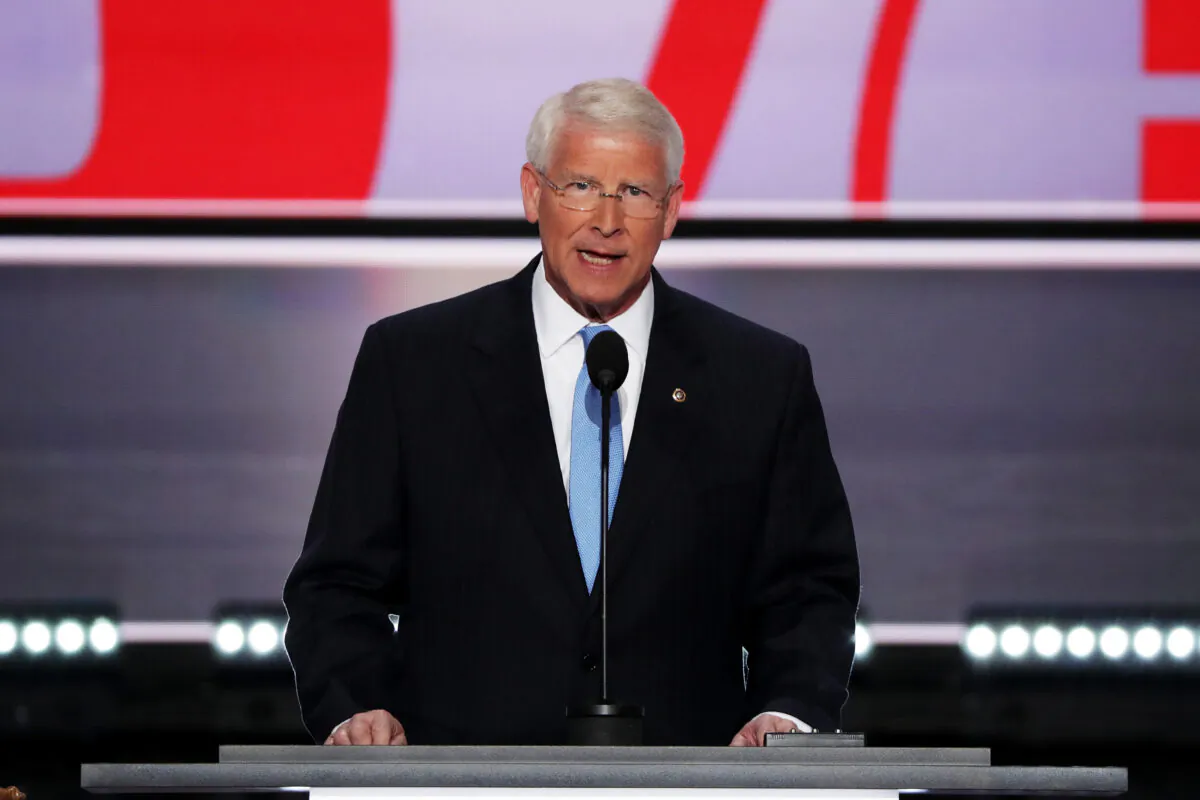 Sen. Roger Wicker (R-Miss.) speaks in Cleveland, Ohio, in a 2016 file photograph. (Alex Wong/Getty Images)