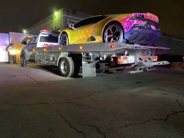 Santa Ana police impounded 25 vehicles during a street racing bust on Jan. 9, 2021. (Courtesy of the Santa Ana Police Department)