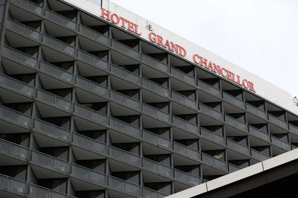 A general view of the Grand Chancellor Hotel on January 08, 2021 in Brisbane, Australia. (Jono Searle/Getty Images)