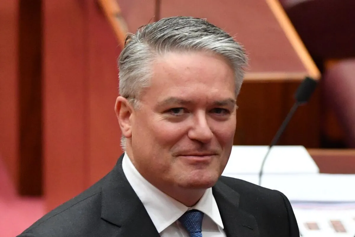 Finance Minister Mathias Cormann in Canberra, Australia Oct. 6, 2020. (Photo by Sam Mooy/Getty Images)
