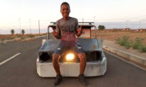 South African Teen Is Too Young to Drive so He Builds His Own Car Using Scrap Metal