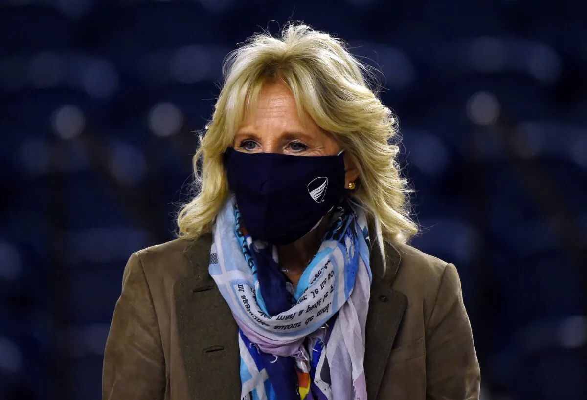 Jill Biden is seen in Washington on Dec. 10, 2020. (Olivier Douliery/AFP via Getty Images)