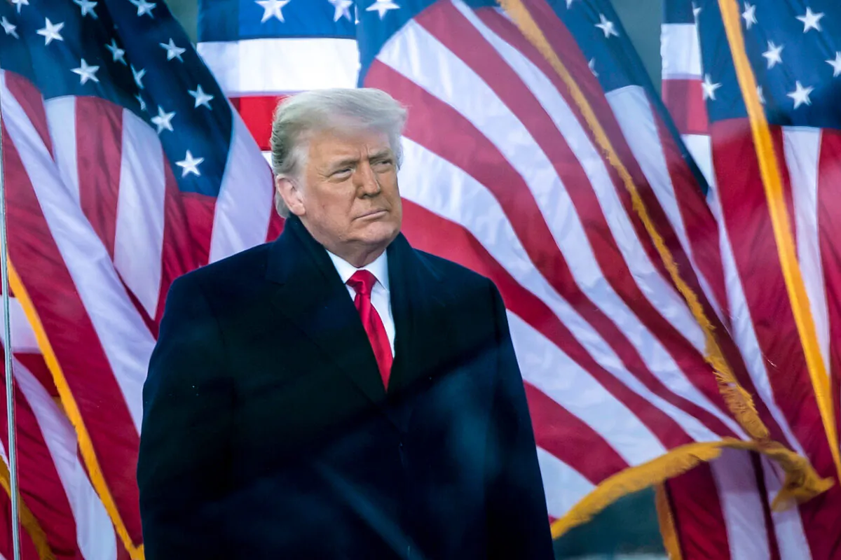 President Donald Trump speaks to supporters from The Ellipse near the White House in Washington, on Jan. 6, 2021. (Brendan Smialowski/AFP via Getty Images)