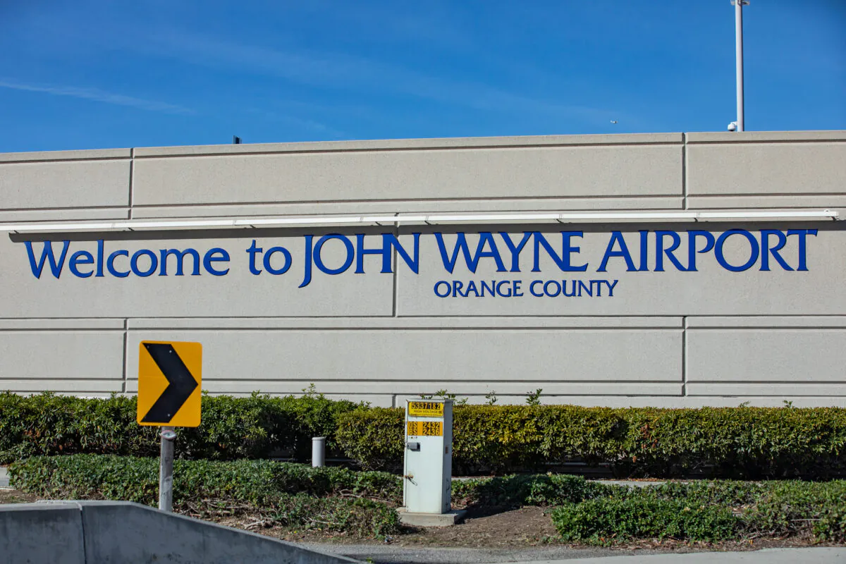 John Wayne Airport, in Santa Ana, Calif., on Dec. 30, 2020. (John Fredricks/The Epoch Times)