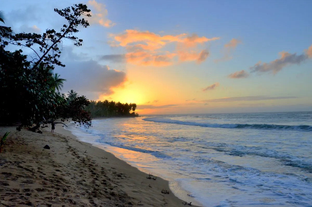 A sunset along the beach at luxury resort Sublime Samaná. (Kevin Revolinski)