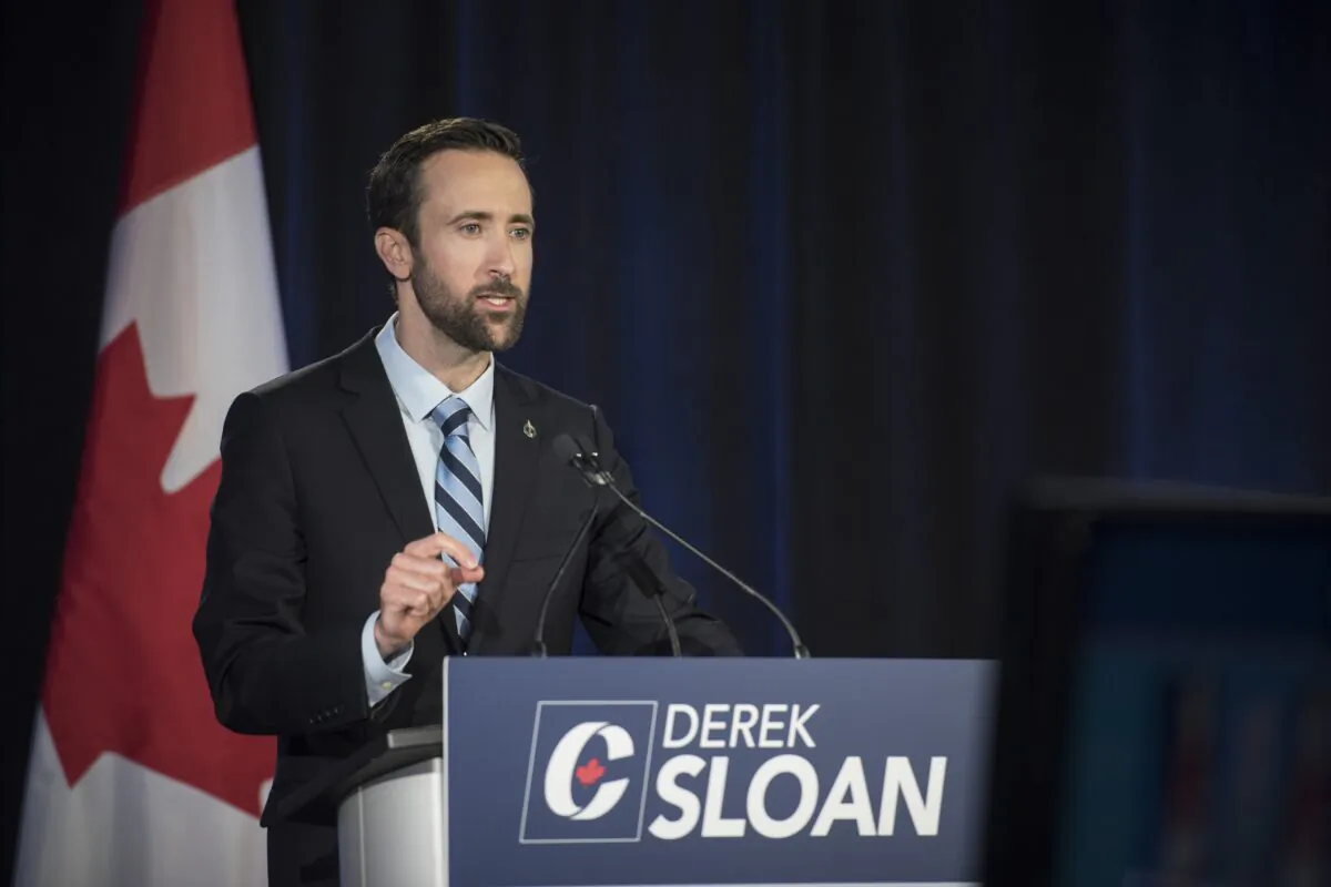 Conservative MP Derek Sloan in a file photo (Tijana Martin/The Canadian Press)