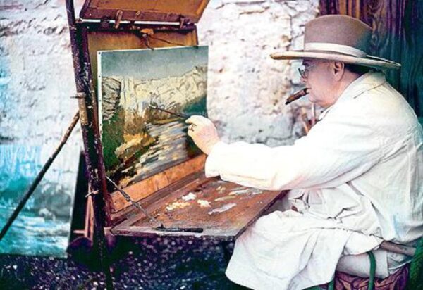 churchill painting