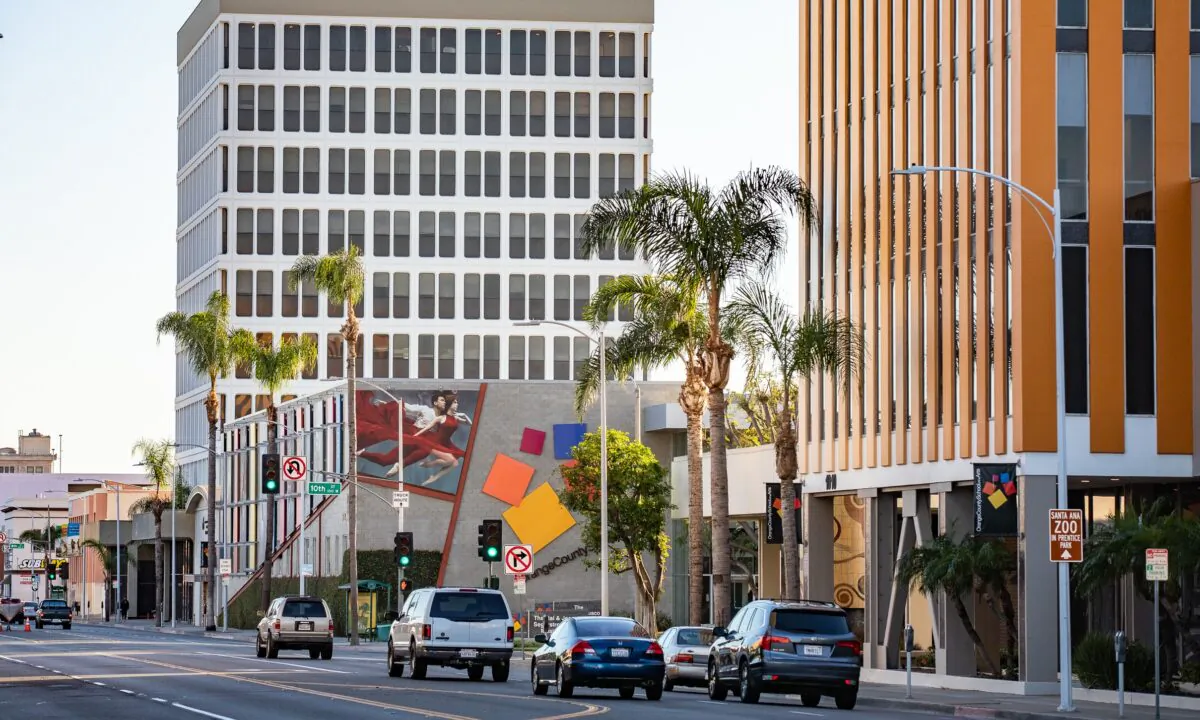 Santa Ana's Main Street is pictured in this file photo. (John Fredricks/The Epoch Times)