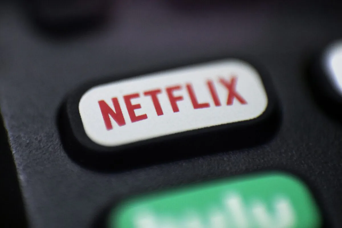 A logo for Netflix on a remote control in Portland, Ore., on Aug. 13, 2020. (Jenny Kane/AP Photo)