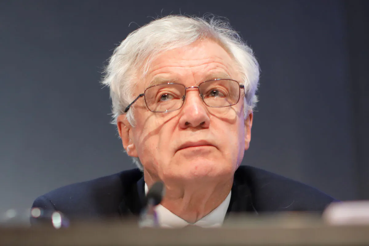 Conservative MP and former Secretary of State David Davis is pictured in London on Feb. 6, 2019. (Tolga Akmem/AFP via Getty Images)