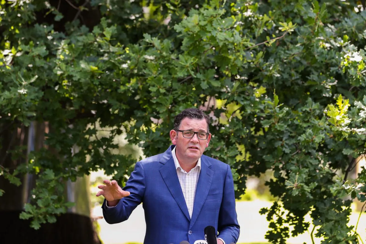 Premier of Victoria Daniel Andrews in Melbourne, Australia Jan. 14, 2021. (Asanka Ratnayake/Getty Images)