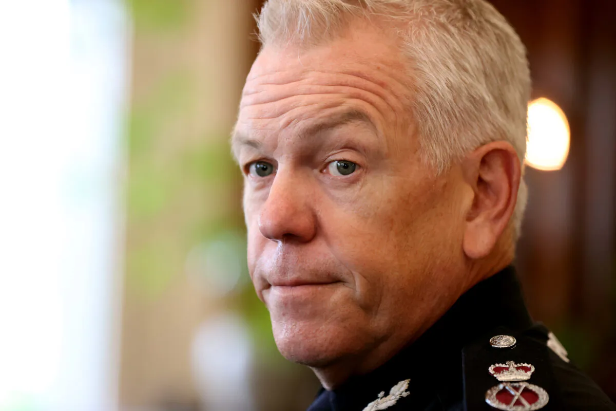 South Australian Police Commissioner Grant Stevens at the press conference at the Stag Hotel in Adelaide, Australia, on Dec. 1, 2020. (Kelly Barnes/Getty Images)