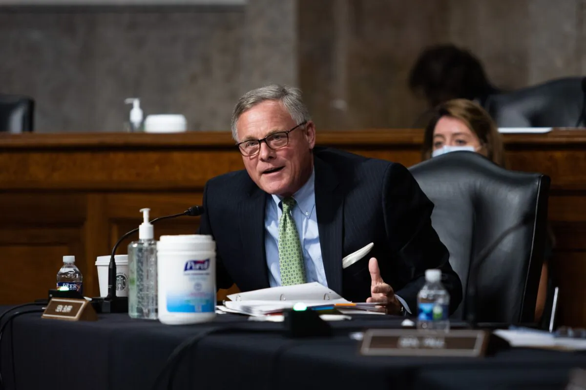Sen. Richard Burr (R-NC) speaks during a hearing in Washington on Sept. 23, 2020. (Graeme Jennings/Pool/AFP via Getty Images)