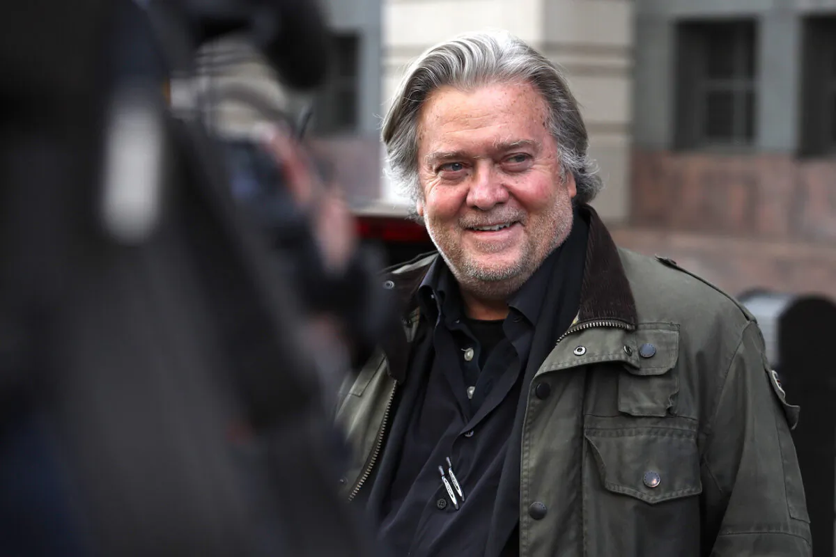 Former White House senior counselor to President Donald Trump Steve Bannon in Washington on Nov. 18, 2020. (Alex Wong/Getty Images)