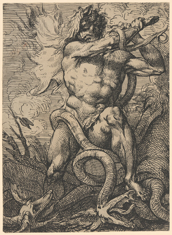 Hercules slaying the hydra