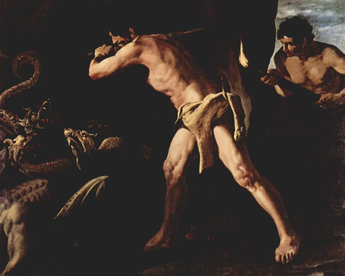 “Hercules and the Hydra,” 1634, by Francisco de Zurbarán. (Public Domain)