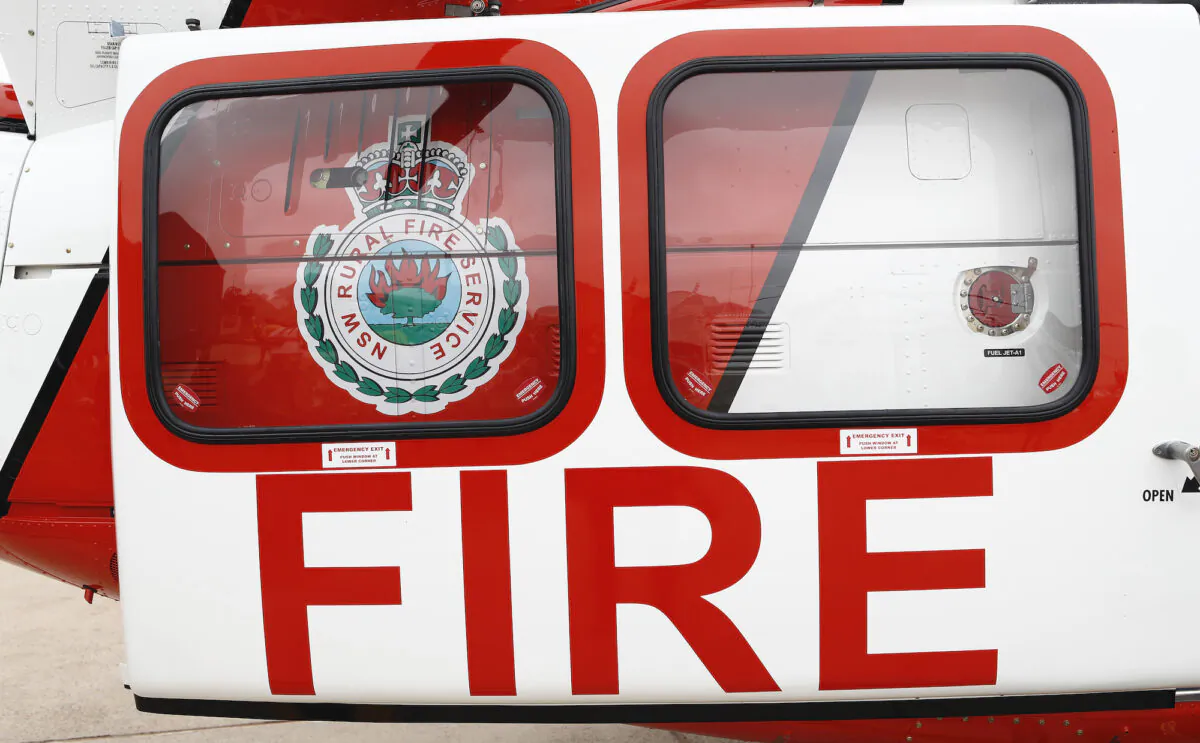 A RFS Bell 412EP Helicopter is seen at RAAF Base Richmond in Sydney, Australia on Oct. 23, 2020. (Ryan Pierse/Getty Images)