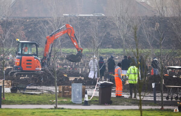 Burials take place