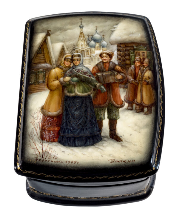 lacquer box from Fedoskino, Russia