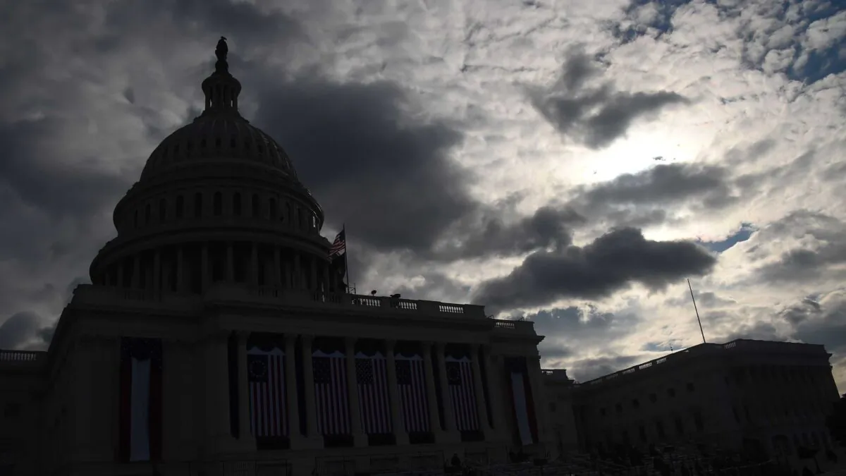 The U.S. Capitol is seen prior to the 59th inaugural ceremony for President-elect Joe Biden and Vice President-elect Kamala Harris in Washington, D.C. on Jan. 20, 2021. (Olivier Douliery/AFP via Getty Images)