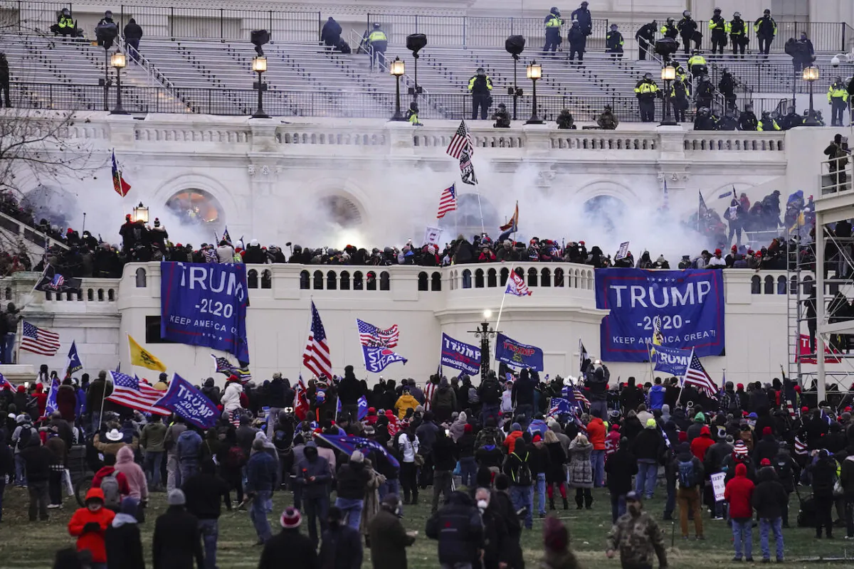 Rioters storm the Capitol in Washington on Jan. 6, 2021. (John Minchillo/AP Photo, File)
