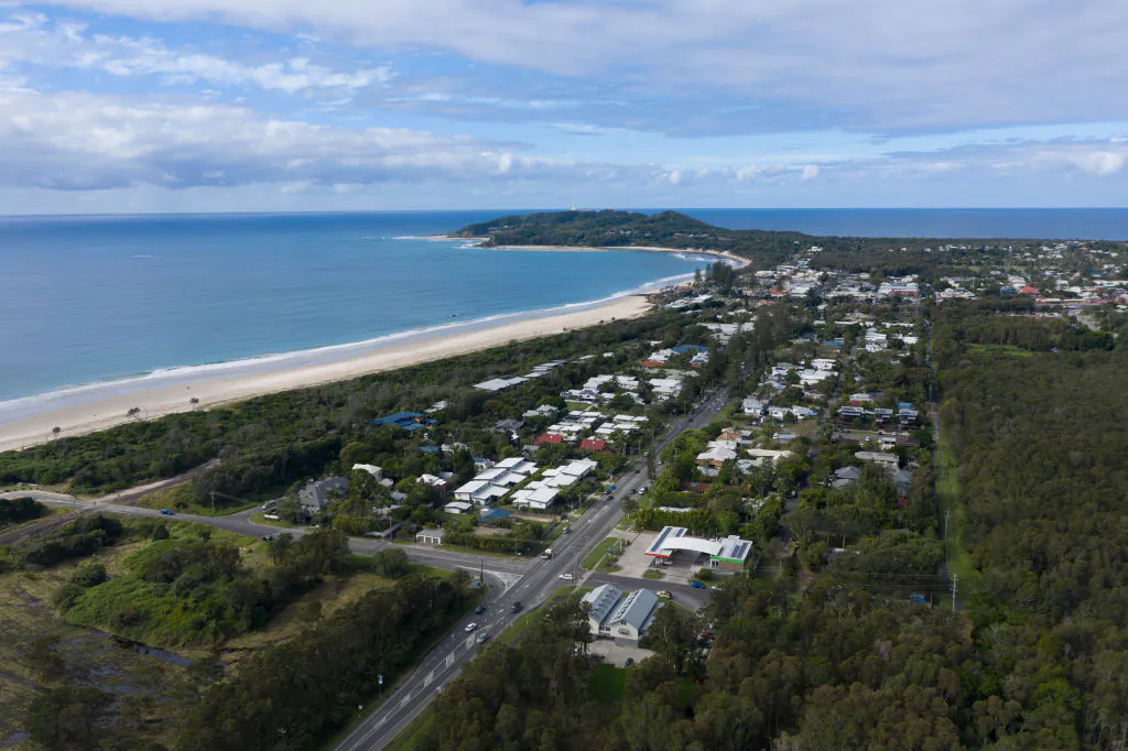 An aerial view of Byron Bay, Australia, on June 20, 2020. (Brook Mitchell/Getty Images)