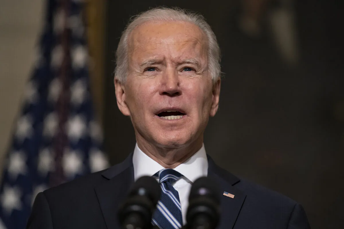 President Joe Biden delivers remarks on climate change and green jobs, at the White House, on Jan. 27, 2021. (AP Photo/Evan Vucci)
