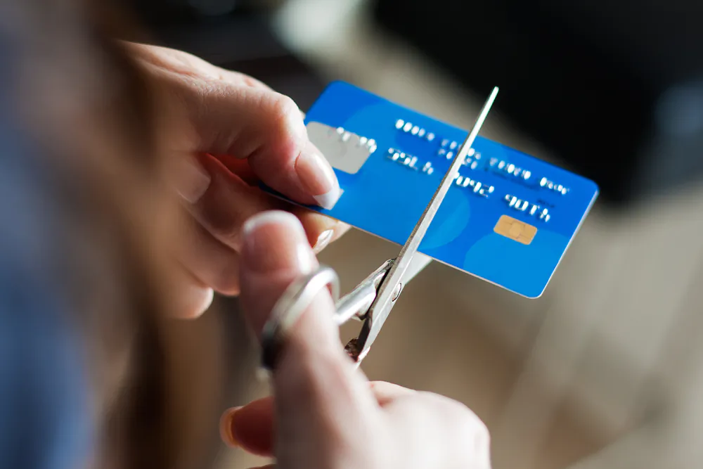 Step one: Stop using the credit cards, cold turkey.  (Josep Suria/Shutterstock)