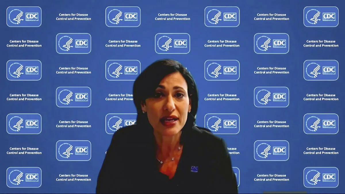 In this image from video, Dr. Rochelle Walensky, director of the Centers for Disease Control and Prevention, speaks during a White House briefing on the Biden administration's response to the COVID-19 pandemic, in Washington, on Jan. 27, 2021. (White House via AP)