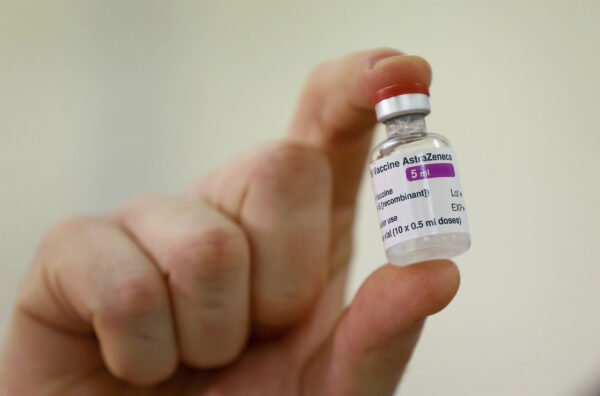 A vial of the COVID-19 vaccine