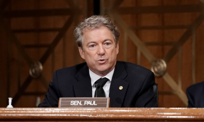 Sen. Rand Paul (R-Ky.) on Capitol Hill in Washington on Dec. 16, 2020. (Greg Nash-Pool/Getty Images)