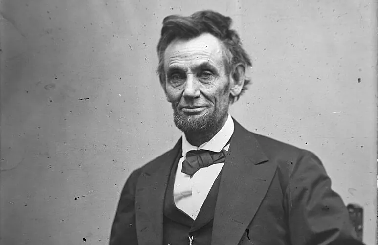 In this image from the U.S. Library of Congress, U.S. President Abraham Lincoln sits for a portrait in Feb. 5, 1865. (Alexander Gardner/U.S. Library of Congress via Getty Images)