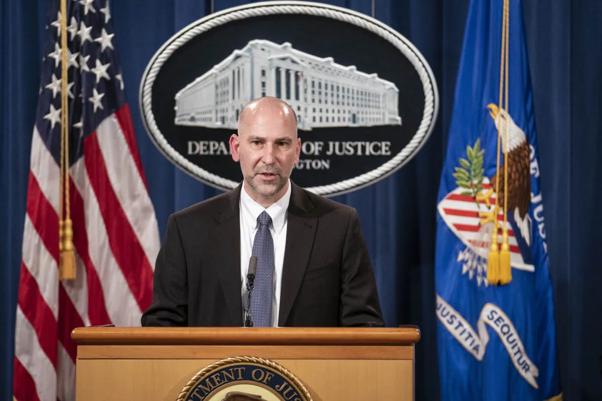 Steven D'Antuono, head of the Federal Bureau of Investigation (FBI) Washington field office, speaks during a news conference, in Washington, on Jan. 12, 2021. (Sarah Silbiger/Pool via AP)