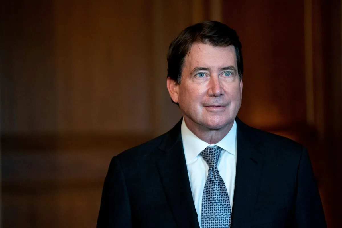 Sen. Bill Hagerty (R-Tenn.) stands for a photograph at the U.S. Capitol in Washington on Nov. 9, 2020. (Stefani Reynolds/Pool/AFP via Getty Images)
