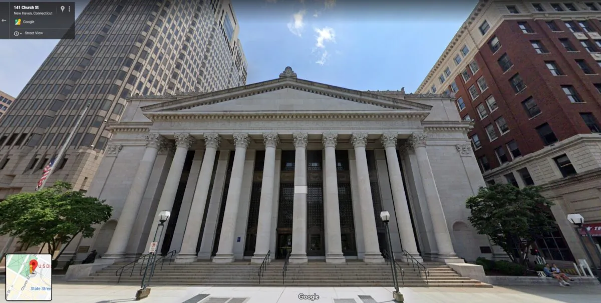 U.S. District Court for the District of Connecticut, New Haven, Conn. (screenshot/Google Maps)