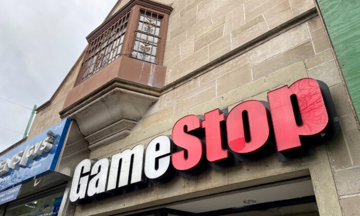 A GameStop store is seen in the Jackson Heights neighborhood of New York City, on Jan. 27, 2021. (Nick Zieminski/Reuters)