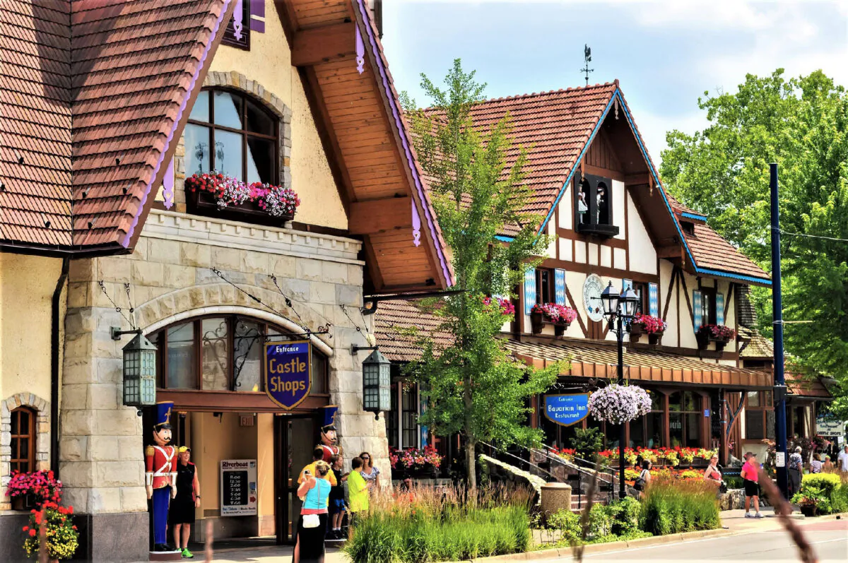 Travelers enjoy visiting the Bavarian Inn in Frankenmuth, Mich. (Courtesy of Kenneth Sponsler/Dreamstime)