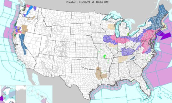 Significant Winter Snowstorm to Hit East Coast, New York, Boston