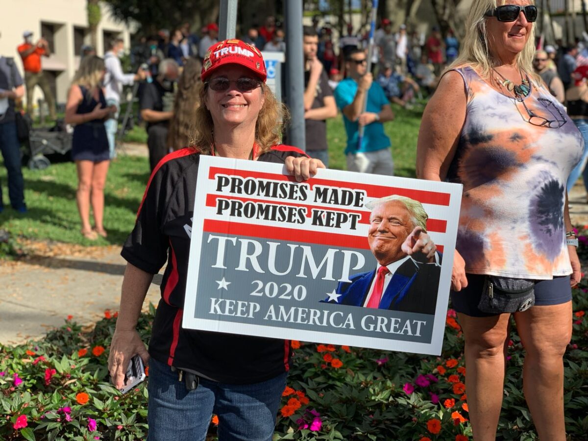 Trump supporter outside CPAC convention