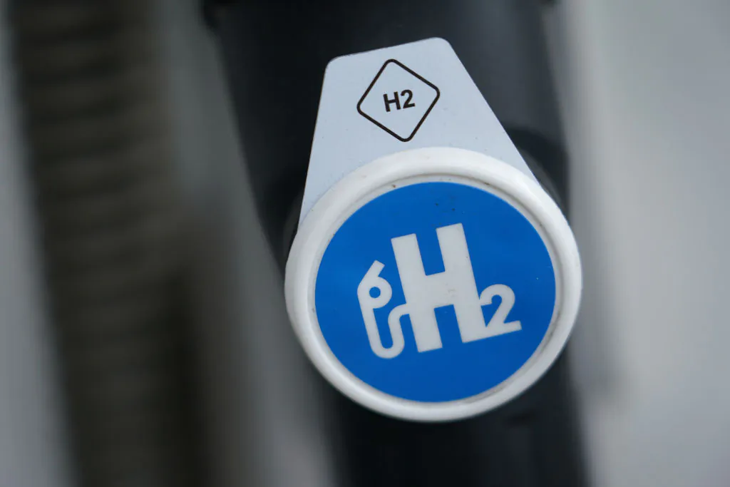 Hydrogen pumping station for hydrogen-powered cars. (Sean Gallup/Getty Images)
