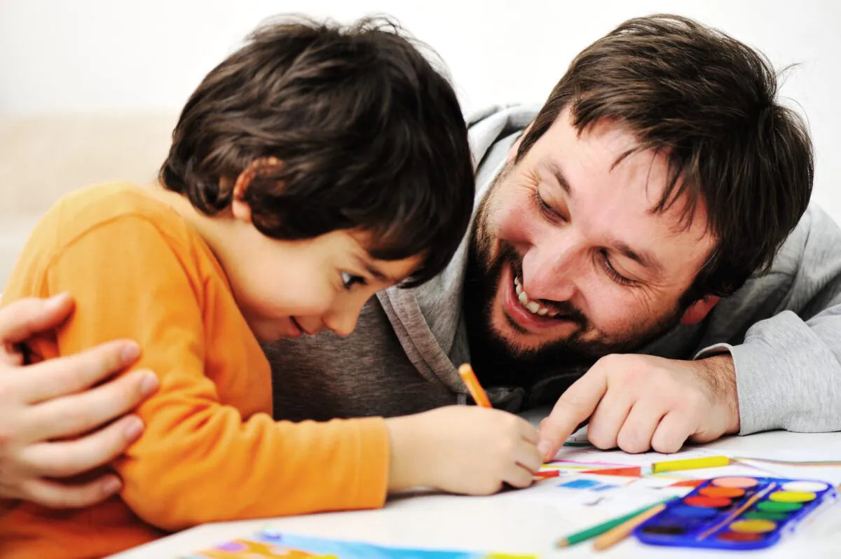 Creating art calls on
something unique
inside of us. Creating
art with a child allows
us to share that
experience with them. (ZouZou/Shutterstock)