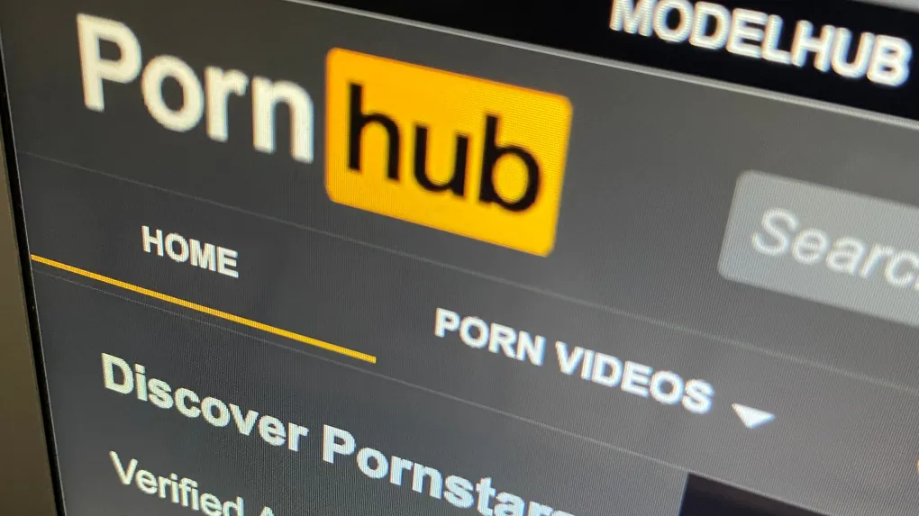 The Pornhub website is shown on a computer screen on Dec. 16, 2020.  (The Canadian Press)