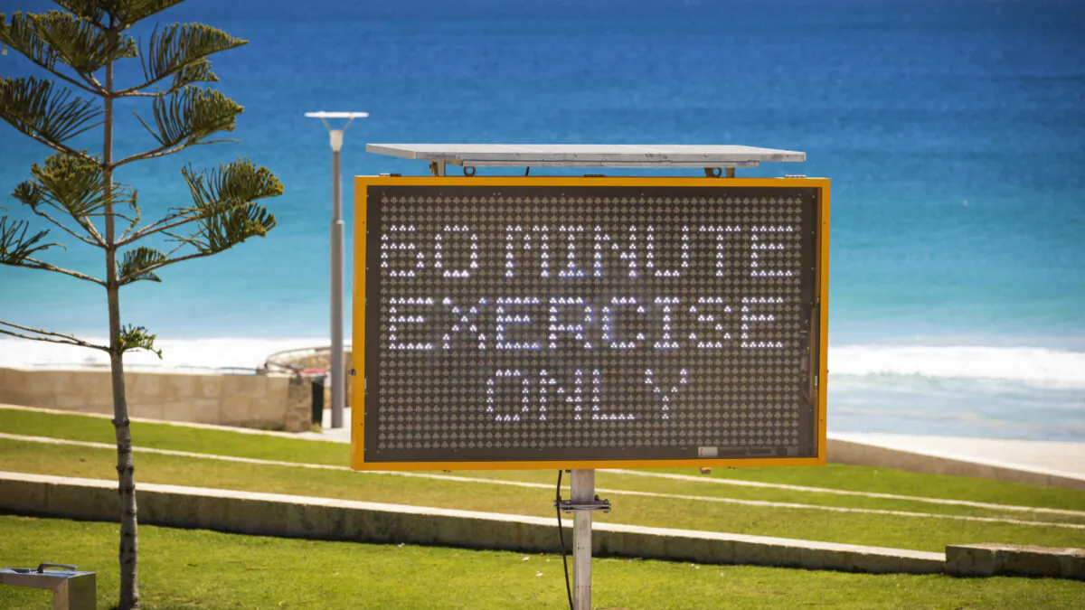 Exercise is currently restricted to 60 minutes and masks need to be worn during exercise. (Matt Jelonek/Getty Images)